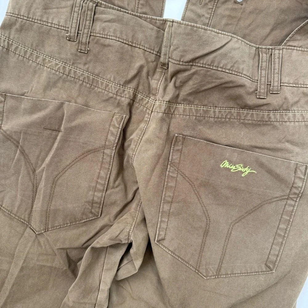 Miss Sixty Brown Cotton Halter Overall Jumpsuit Women's size 30 - Picture 11 of 14